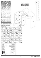 FMD Furniture ANGERS 1 370-001 Instrucciones De Montaje