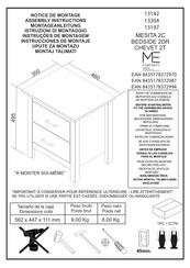 MARCKERIC MESITA SQUARE 2C Instrucciones De Montaje