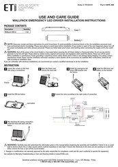 Eti Solid State Lighting WPK-EM Guía De Uso Y Cuidado