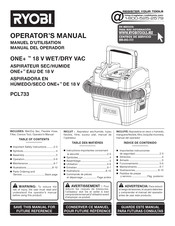 Ryobi PCL733 Manual Del Operador