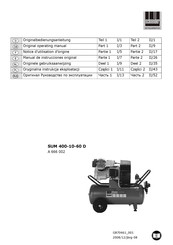 Schneider Airsystems SUM 400-10-60 D Manual De Instrucciones Original