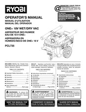 Ryobi PCL735 Manual Del Operador