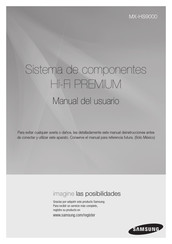 Samsung MX-HS9000 Manual Del Usuario