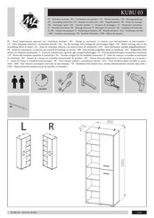 ML MEBLE KUBU 03 Instrucciones De Montaje