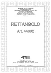 Gessi RETTANGOLO 44602 Instrucciones De Montaje