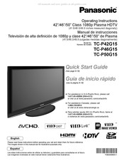 Panasonic Viera TC-P50G15 Guia De Inicio Rapido