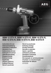 AEG BBM 12 STX-R Instrucciones De Uso