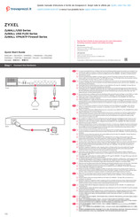 Zyxel ZyWALL VPN/ATP Firewall Serie Guía Rápida