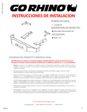 Go Rhino 32961T Instrucciones De Instalación