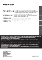 Pioneer BCS-HW919 Manual De Instrucciones