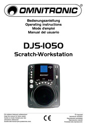 Omnitronic DJS-1050 Manual Del Usuario