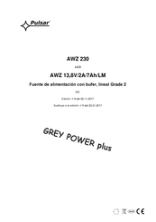 Pulsar GREY POWER plus AWZ 13 Manual Del Usuario