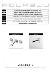 Zucchetti AGUABLU ZA5699 Instrucciones Para La Instalación