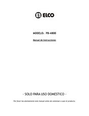 Elco PB-4800 Manual De Instrucciones