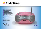 AudioSonic CD-1582 Manual De Instrucciones