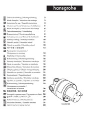 Hansgrohe 1362018 Serie Modo De Empleo/Instrucciones De Montaje