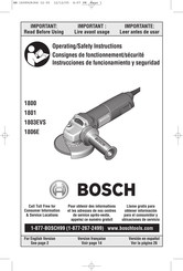 Bosch 1800 Instrucciones De Funcionamiento Y Seguridad