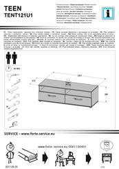 Forte TEEN TENT121U1 Instrucción De Montaje
