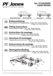 PF Jones 37190500PF Instrucciones De Montaje