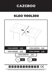 CAZEBOO 1100L300 Instrucciones De Montaje