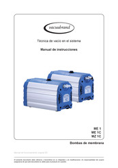 vacuubrand ME 1 Manual De Instrucciones