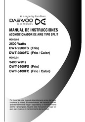 DAEWOO ELECTRONICS DWT-3400FC Manual De Instrucciones