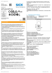 SICK WTF12V Guía Rápida