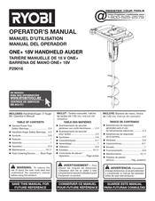 Ryobi P29016 Manual Del Operador