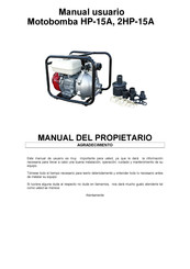 Honda HP-15A Manual Del Propietário