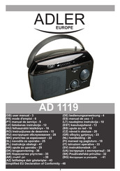 Adler europe AD 1119 Manual De Uso