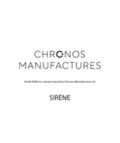 Chronos Manufactures Andre Belfort SIRENE AB-7110 Manual De Instrucciones