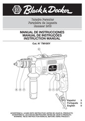 Black and Decker TM100Y Manual De Instrucciones