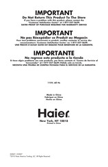 Haier ECR27 Manual Del Usuario