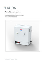 Lauda Puridest PD 4 D Manual De Instrucciones