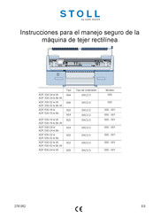 Stoll 820 Instrucciones Para El Manejo