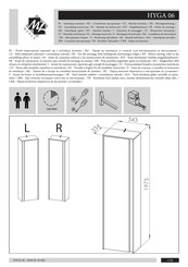 ML MEBLE HYGA 06 Instrucción De Montaje