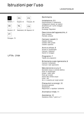 Hotpoint Ariston LFTA+ 2164 Manual De Instrucciones