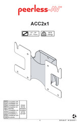 peerless-AV ACC2x1 Manual Del Usuario