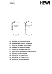 Hewi 477.05.100 Instrucciones De Instalación Y Funcionamiento