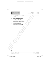 Robust 44.191.48 Manual De Instrucciones Original