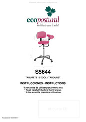 ECOPOSTURAL S5644 Instrucciones