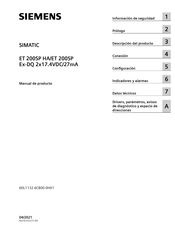 Siemens 6DL1132-6CB00-0HX1 Manual De Producto