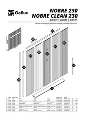 Gelius NOBRE 230 Manual De Montaje
