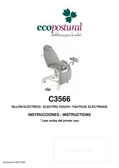 ECOPOSTURAL C3566 Instrucciones