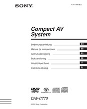 Sony DAV-C770 Manual De Instrucciones