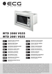 ECG MTD 2080 VGSS Manual De Instrucciones