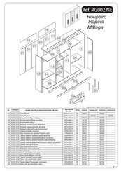 Madeiramadeira Malaga RG00.NE Instrucciones De Montaje
