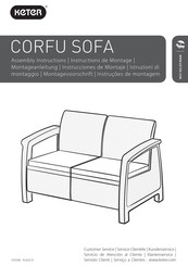 Keter Corfu Sofa Instrucciones De Montaje