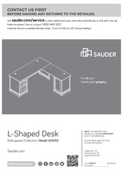 Sauder Rollingwood 431433 Instrucciones De Montaje