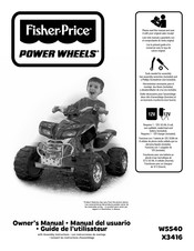 Fisher-Price POWER WHEELS W5540 Manual Del Usuario